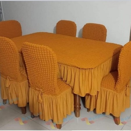 Golden Color শুধু মাত্র ৬ পিছ চেয়ার কভার।